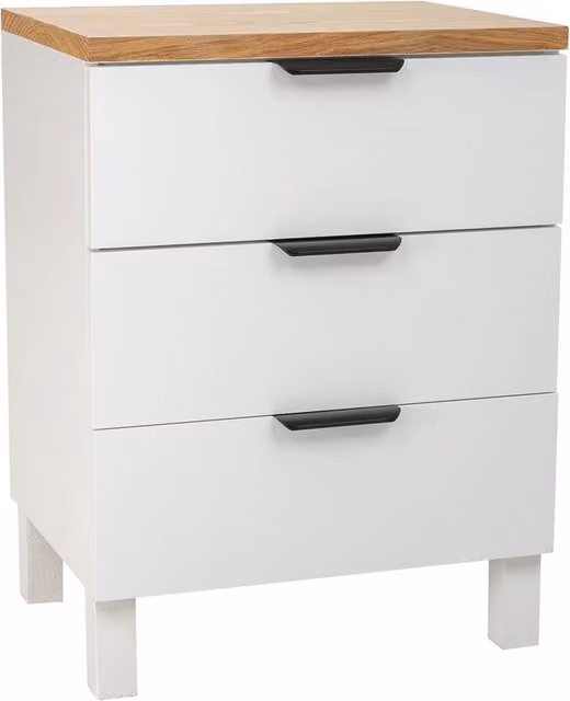 Tavolo moderno Wanderlust Deco in legno e metallo con finitura laccata, L/P/H: 45 x 35 x 60 cm