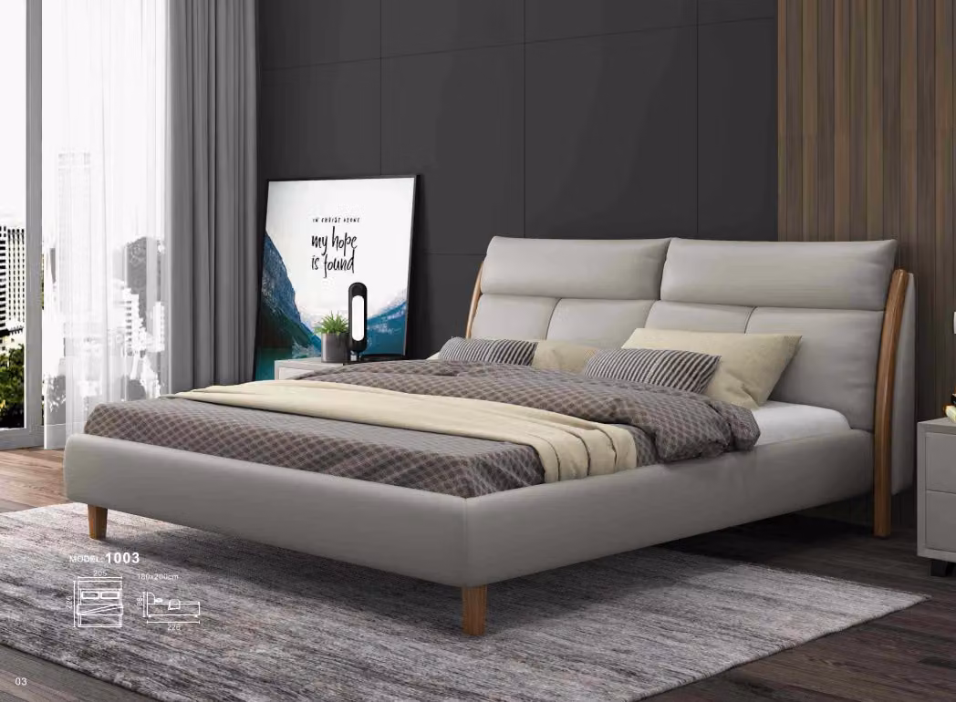 Design Textil Bett Ehe Modernes Hotel Gestell Luxus Schlaf Zimmer Doppel Betten