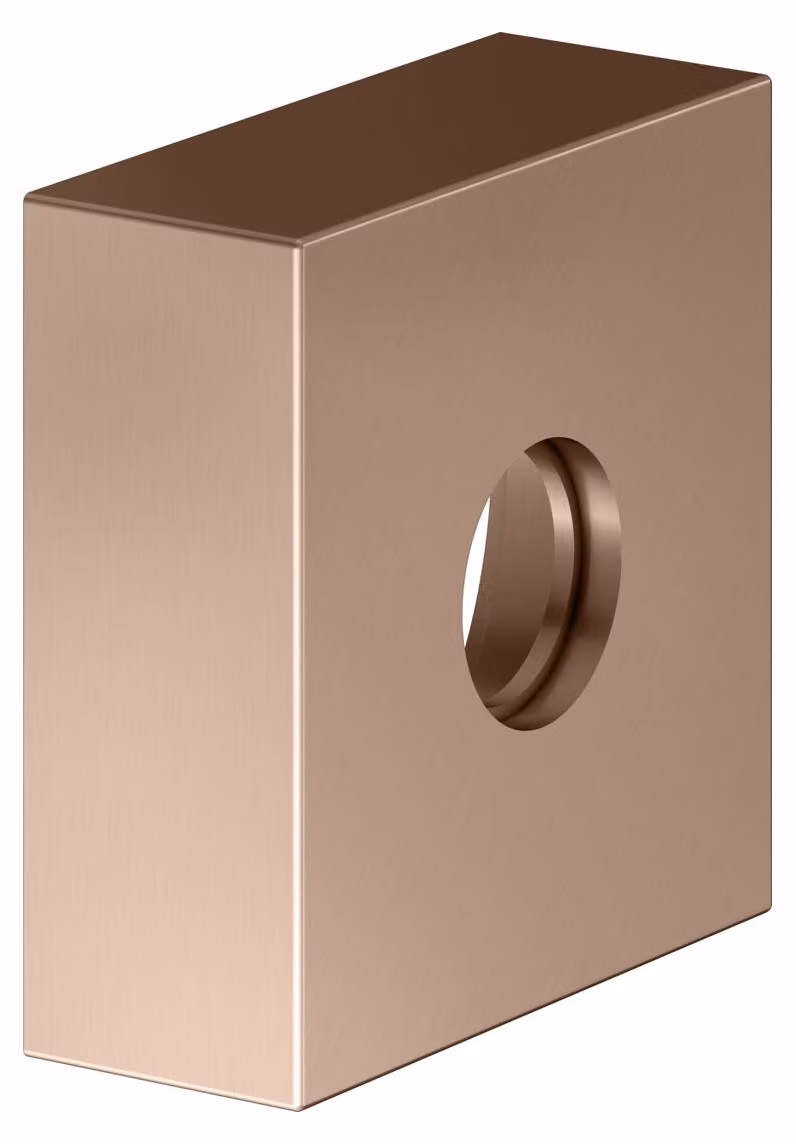 KEUCO rosace de prolongation pour raccords G 1/2 UP, forme de rosace carrée, 59545290282, 59545290282