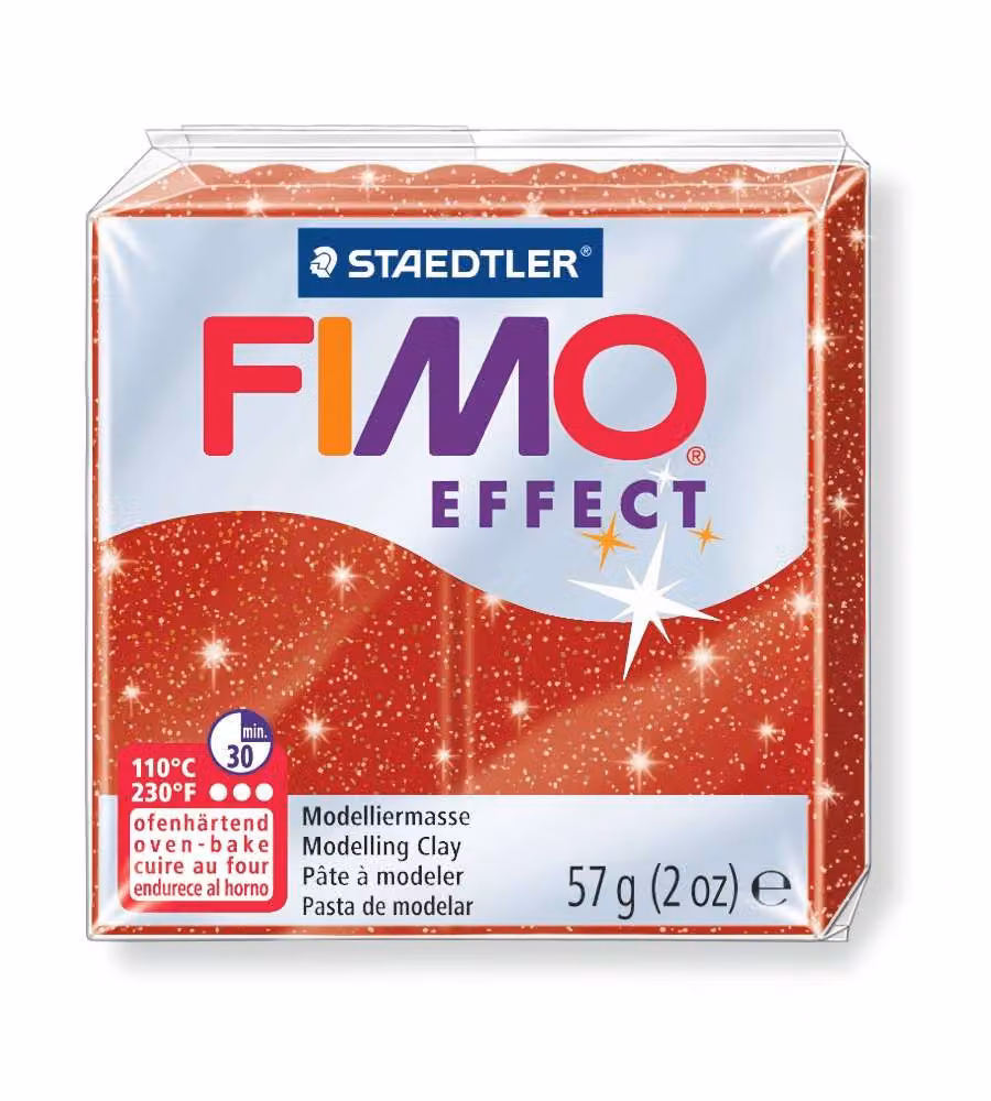 Pasta fimo soft effect 56 g rosso metallico