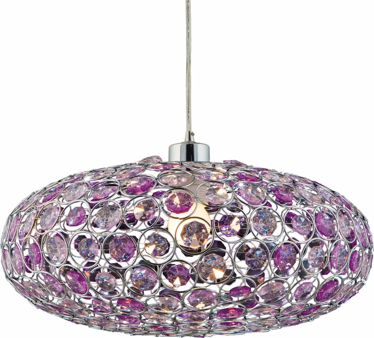 Candellux CRISTY lampada a sospensione in cristallo 31-92635 cromo