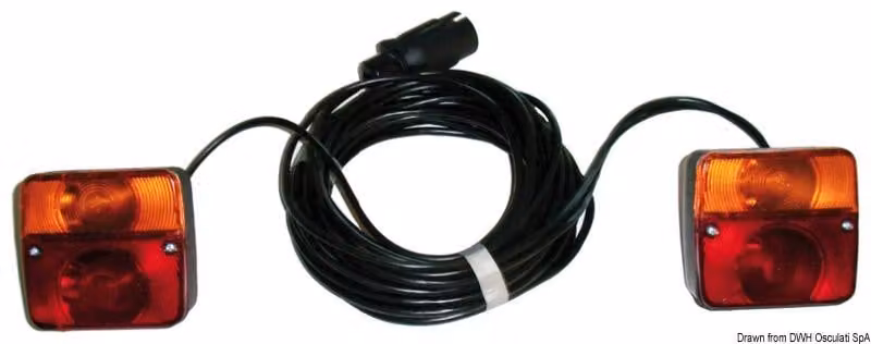 Set di luci posteriori con attacco magnetico, 1 pezzo