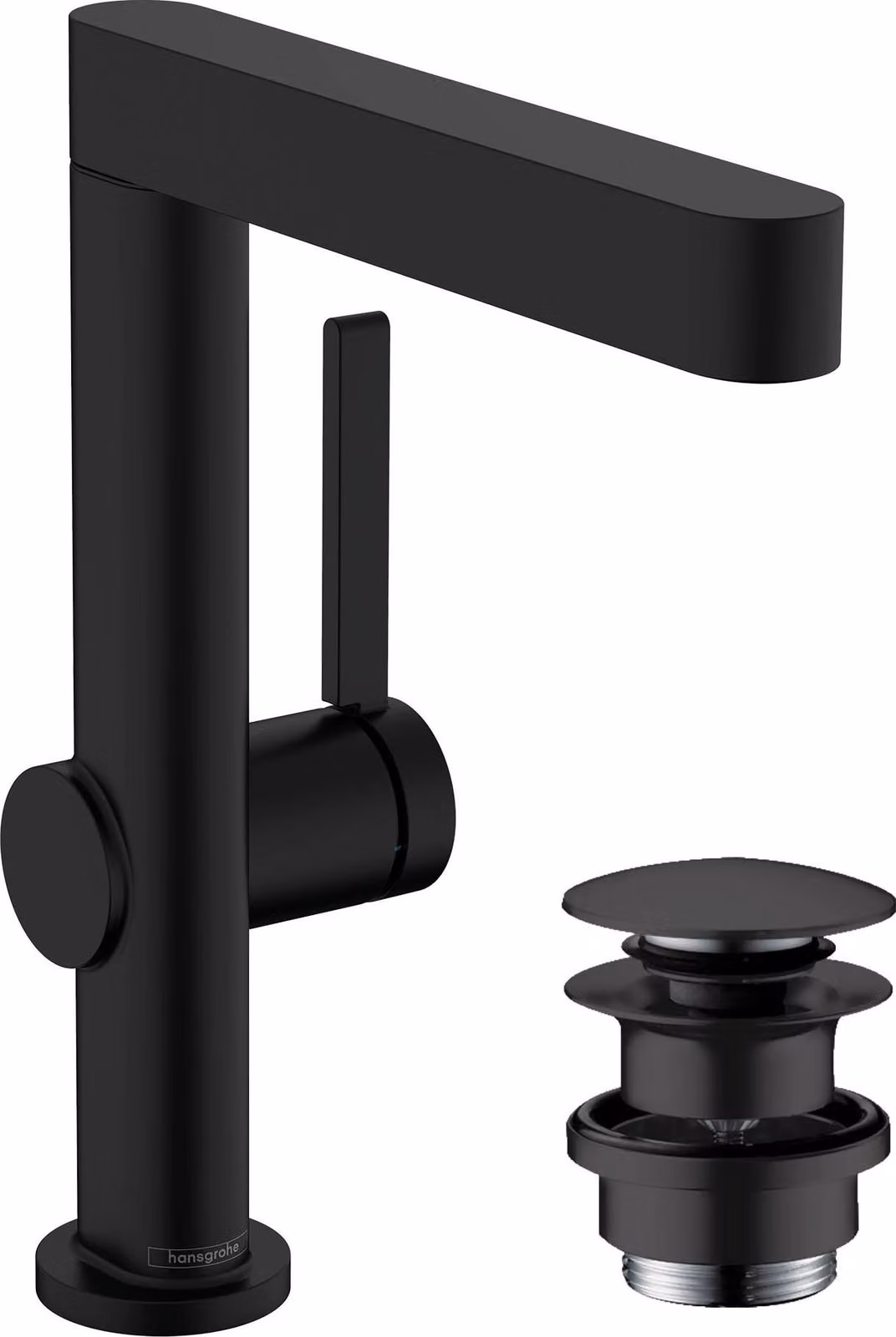 hansgrohe Finoris robinetterie de lavabo 230 avec bec pivotant et vidage Push-Open, portée 178mm, 76060670, 76060670