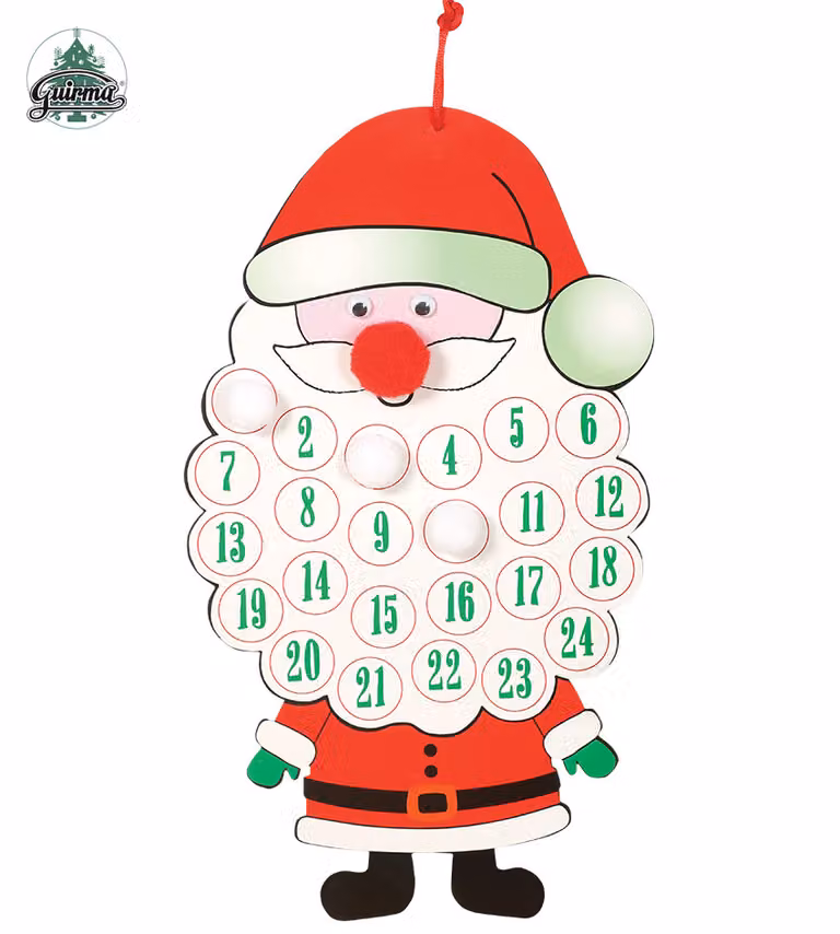 calendario dell'avvento babbo natale 34 CMS. card