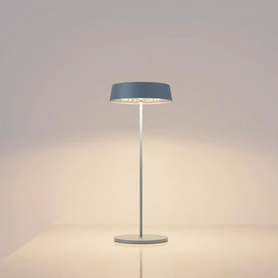 Lampada da tavolo LED wireless dimmabile con protezione IP54 blu