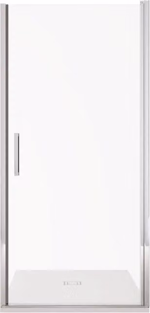 Porta Parete Doccia 80 cm 1 Anta Batttente in Cristallo Trasparente 6mm H195 Bonussi Alexia