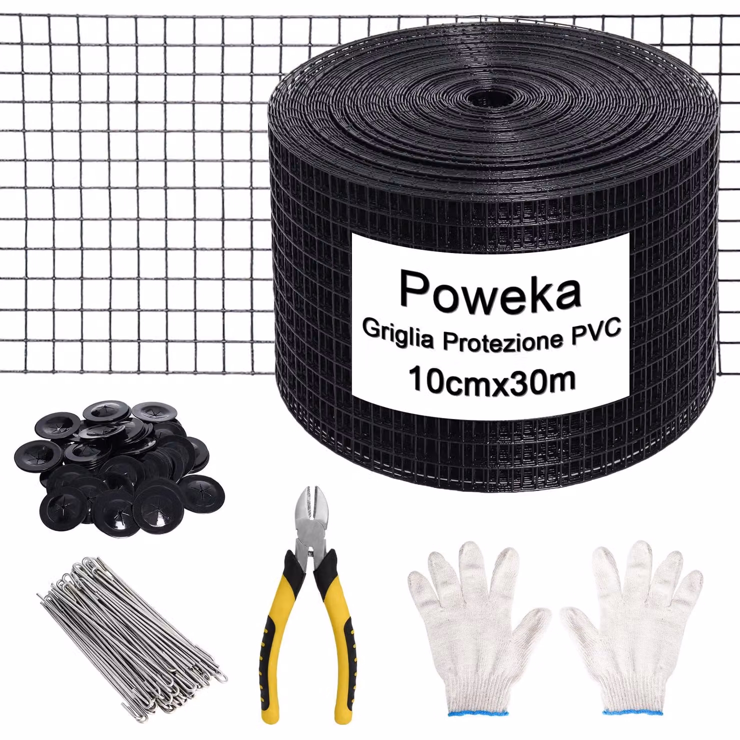 Protezione solare per pannelli solari, dimensioni 10 cm x 30 m, confezione da 70 pezzi, con clip