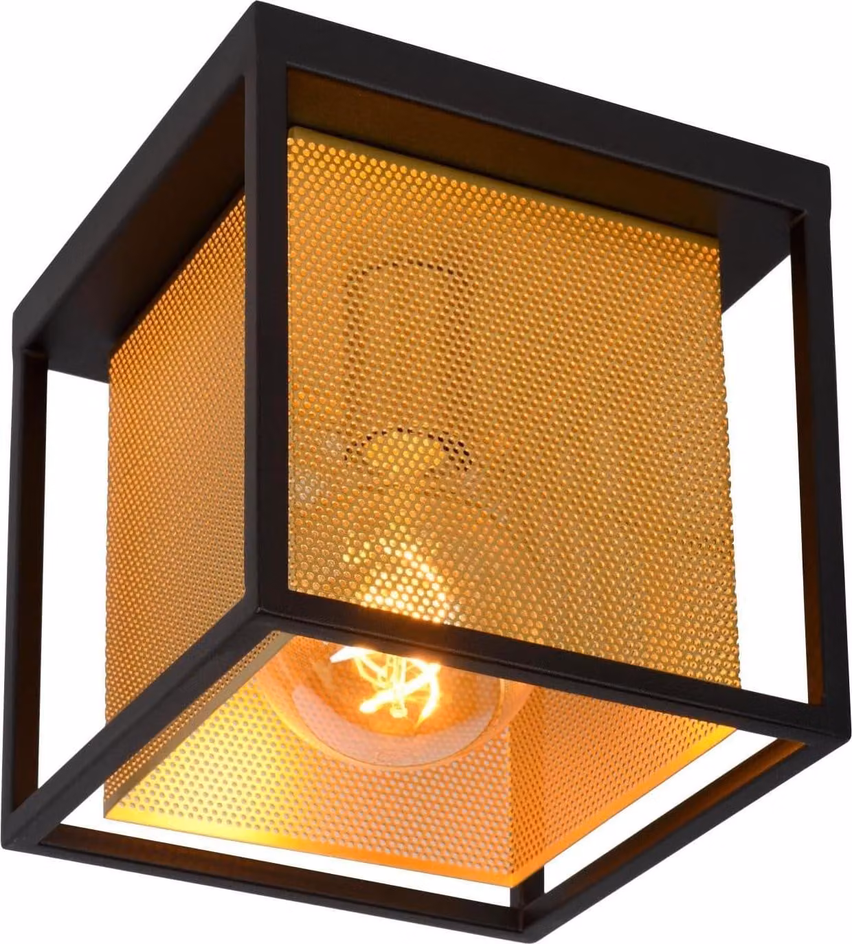 21122/01/30 Lucide SANSA - Lampada a sospensione - 1xE27 - Nero