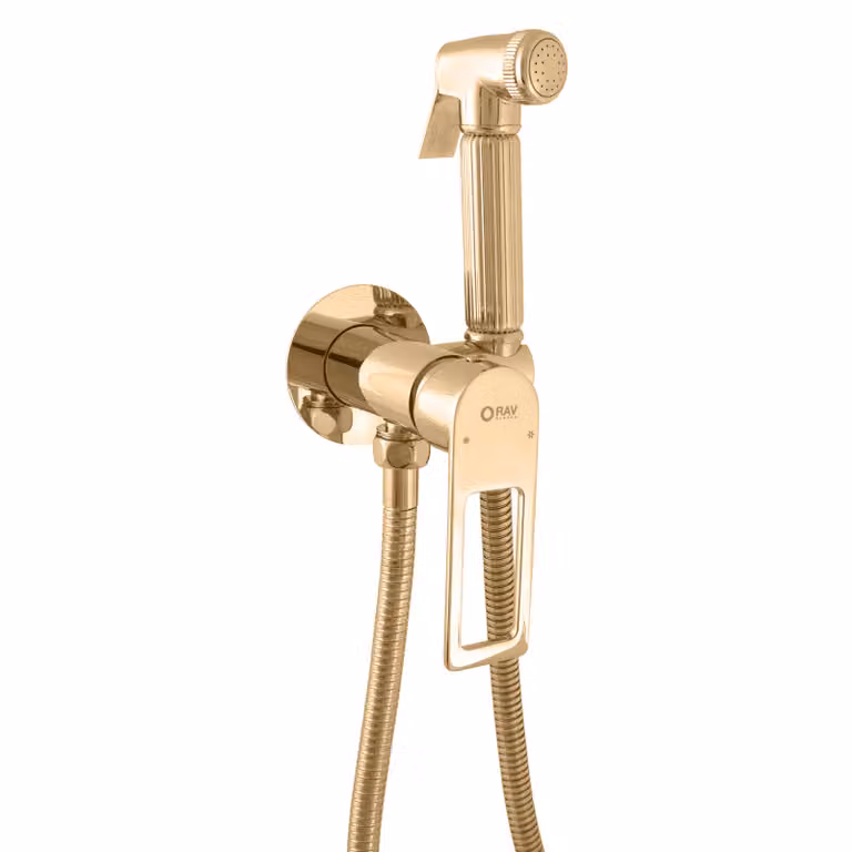 Slezák-RAV Miscelatore per bidet da incasso NIL - oro - lucido, Colore: ORO - lucido, Finitura superficiale: PVD