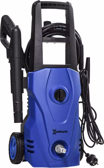 Idropulitrice ad Alta Pressione DURHAND 1600W con Ugello Regolabile e Kit Pulizia, L/P/H: 35 x 28 x 65 cm, Blu e Nero – 1