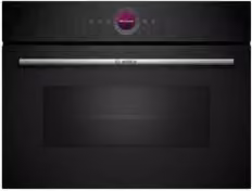 Microonde da incasso combinato Bosch Serie 8 CEG732XB1 Black, capacità 36 Lt, 1000W, larghezza 60 cm