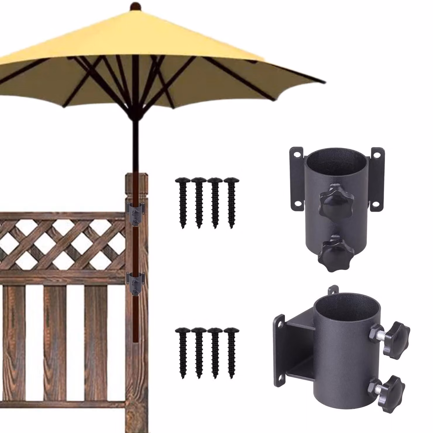 Solidchoice - Supporto per ombrellone resistente, ideale per balconi e giardini