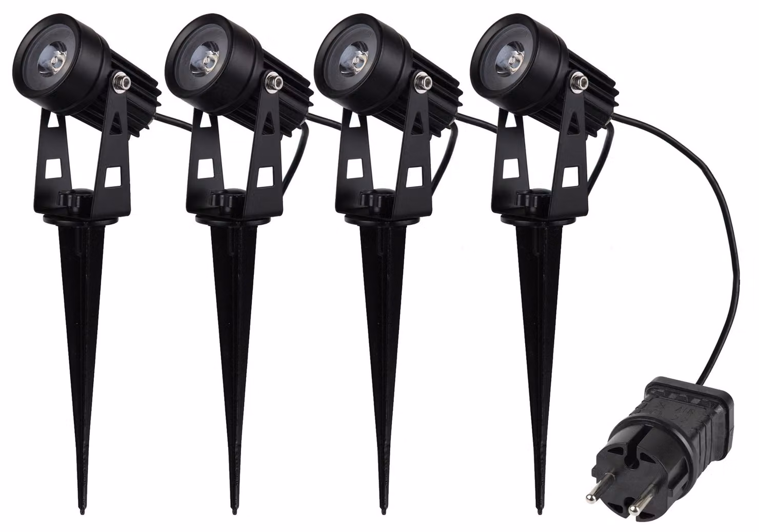 Set di luci da giardino ChiliTec 4 faretti per esterni IP65 3000K