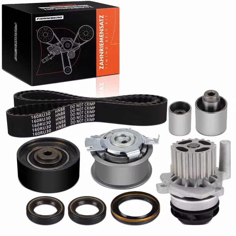 Kit cinghia di distribuzione, realizzato con gomma di alta qualità e tessuto rinforzato, lunghezza 1 metro, larghezza 25 mm, compatibile con modelli di auto compatte serie 6 e successivi, per la sincronizzazione della gestione del motore