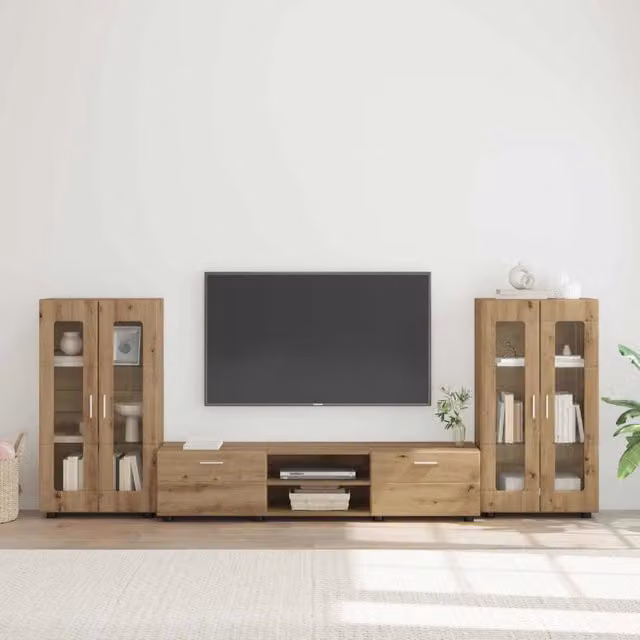 Set mobile TV FLORIN 3 pz Rovere artigianale 3397943