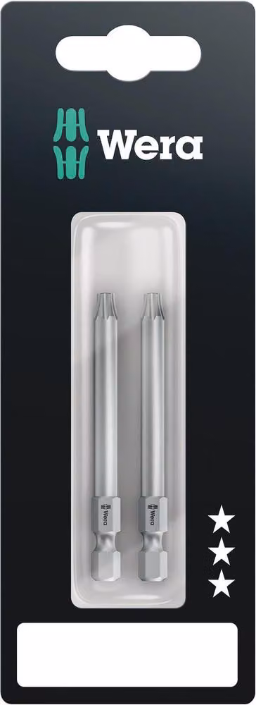 Wera 867/4 Z TORX® BO punte con foro SB, TX 30 x 70 mm, 2 pezzi 05073072001