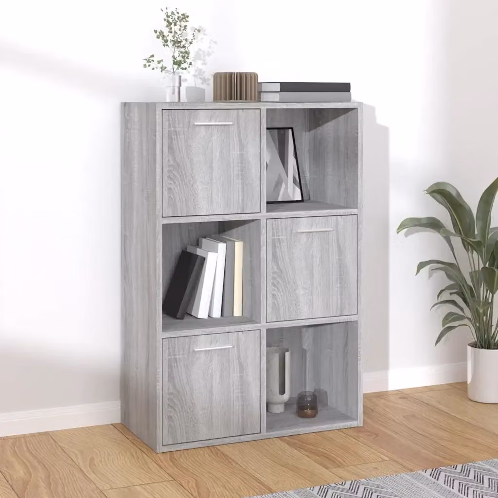 Mobile Contenitore Grigio Sonoma L: 60 cm, P: 29,5 cm, H: 90 cm CFW9486776 – 2
