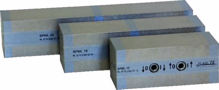 Coppia di blocchi di bloccaggio magnetici Flaig 250x50x52 mm
