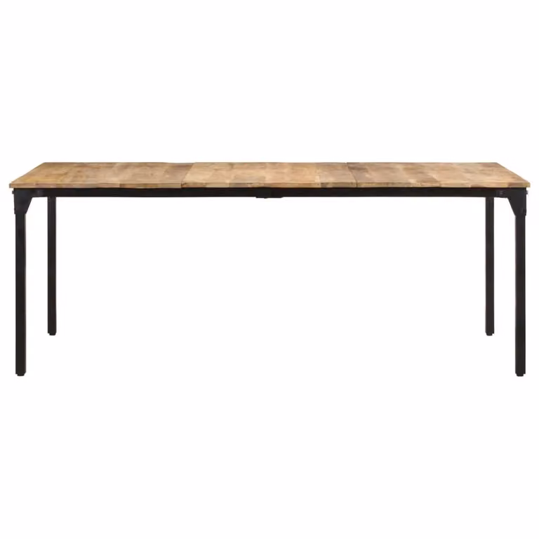 vidaXL Tavolo da pranzo 200x100x76 cm Legno di mango grezzo