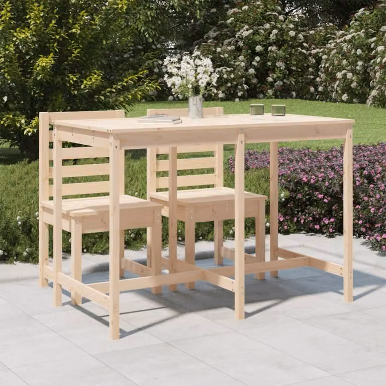 Maison Exclusive - Tavolo da giardino 159,5x82,5x110 cm in legno massello di pino