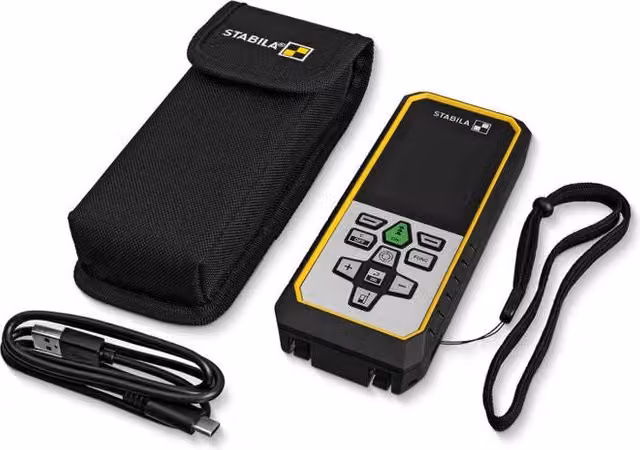 Stabila LD530BT Telemetro Laser Bluetooth 5.0 con portata fino a 200 m, precisione ±1 mm, colore Nero