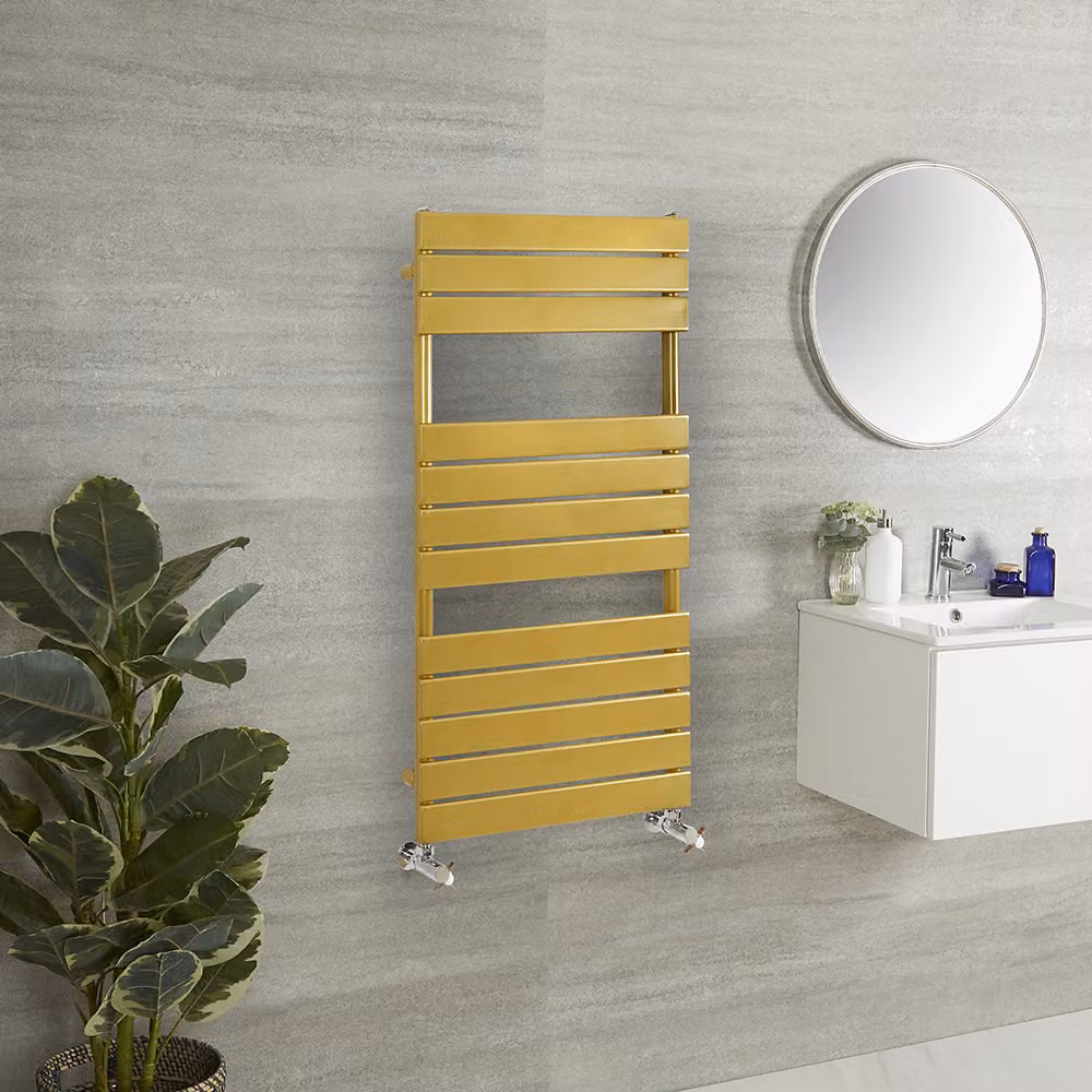 Scaldasalviette di Design - 1200mm x 600mm - Oro Metallizzato - Lustro