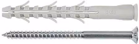 Tassello Prolungato con Vite Torx Tnap Ø 10 x 240 mm Tecfi, Confezione da 50 Pezzi