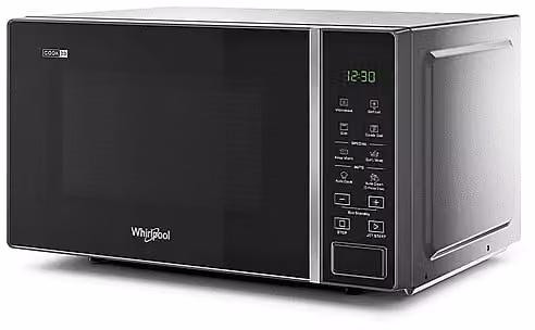 Microonde con Grill Whirlpool MWP 203 SB, capacità 20 l, potenza microonde 700 W e grill 1000 W, Silver Black