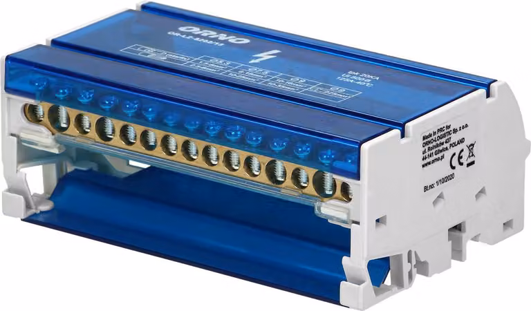 Orno LZ-8202/15 Blöcke de Verteilung de 4 Schienen