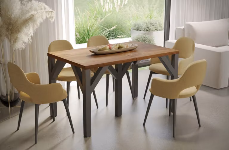 Tavolo pieghevole DUNAJ 130(295)x90 rovere stirling