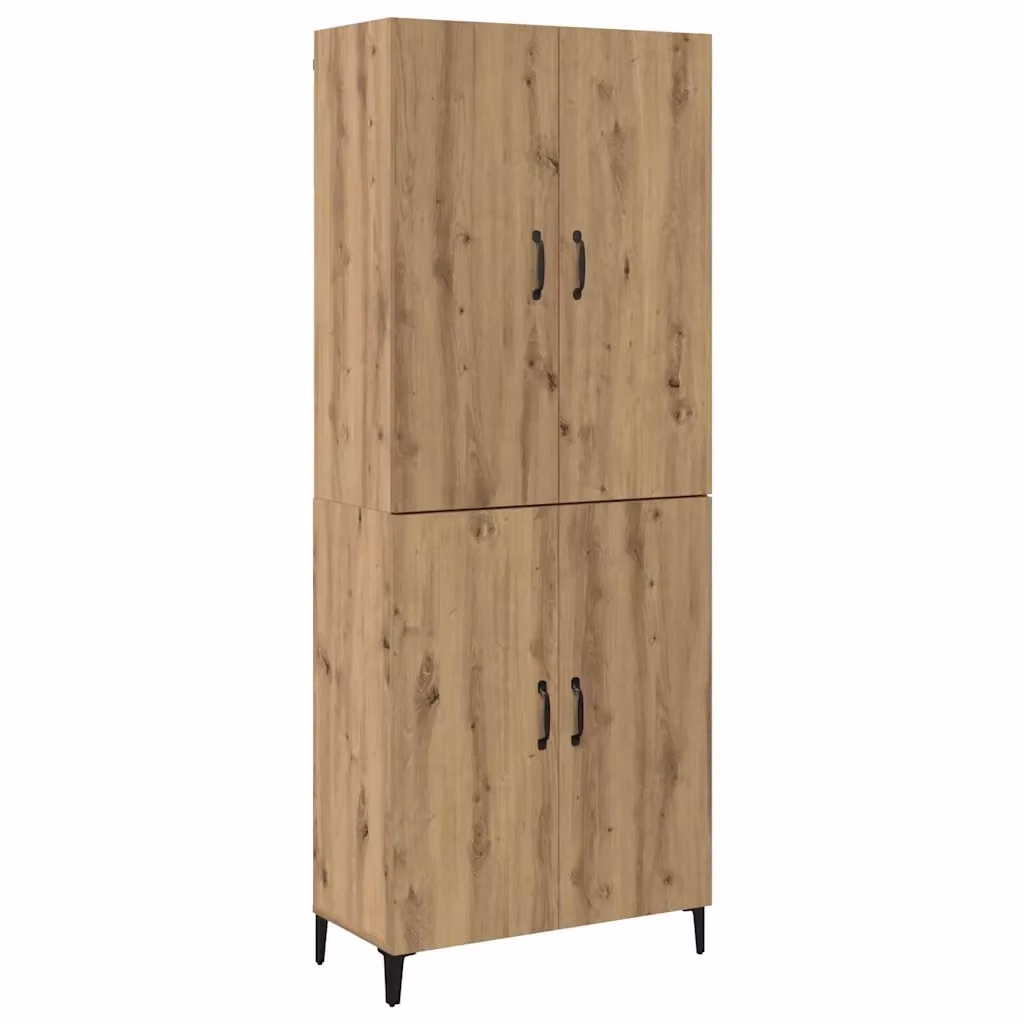Set di 2 credenze vidaXL in rovere moderno L/P/H: 69,5 x 34 x 180 cm – 2