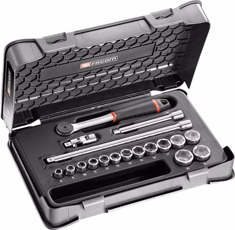 Facom Steckschluessel-Set 3/8Z J.161B, 18-tl