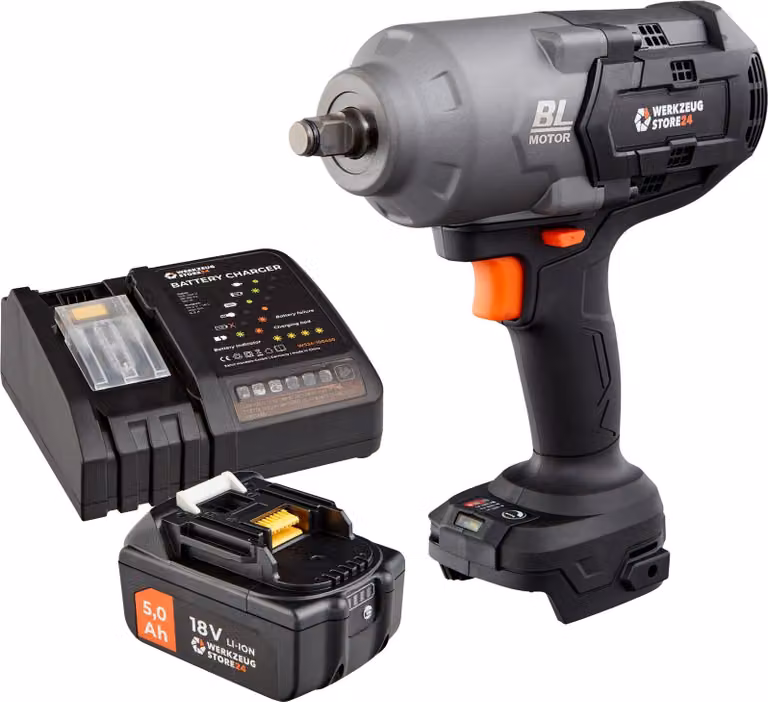 WS24 Avvitatore a impulsi a batteria WDS 18 V 1/2" 1.600 NM / 1x batteria 5,0 Ah + caricabatterie rapido