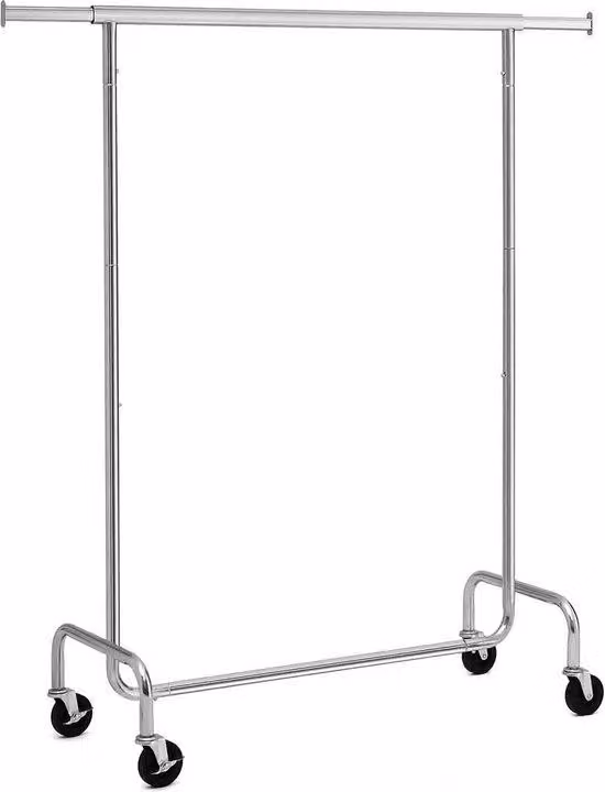 Appendiabiti cromato su rotelle, lunghezza 110-150 cm, portata massima 130 kg