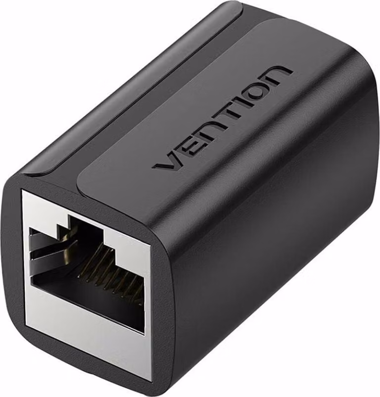 Vention Adapter RJ45 Stecker RJ45 IPWB0 Cat7 FTP/ RJ45 femmina - RJ45 femmina/ Schwarz