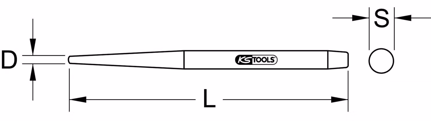 KS Tools Centring piece, 9mm 1560348
