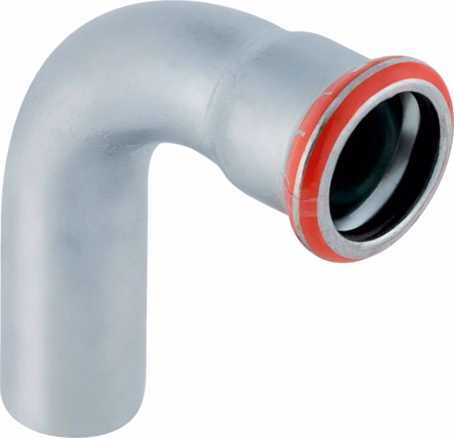 Geberit GE Mapress, gomito Acciaio al carbonio, 90 gradi, d35 mm, uno. Inseribile, zincato, 1 pz.