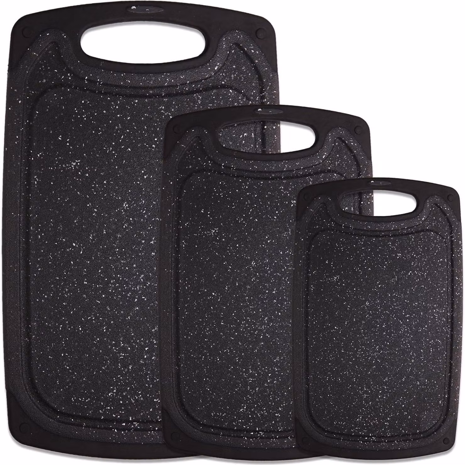 Omgoods - Set di 3 taglieri, lavabili in lavastoviglie e con base in gomma antiscivolo