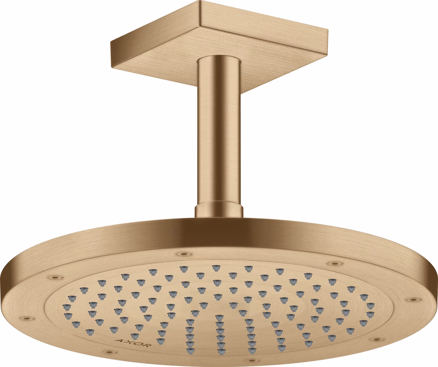 hansgrohe AXOR ShowerSolutions raccord de plafond, carré, 100mm, 26437140, 26437140