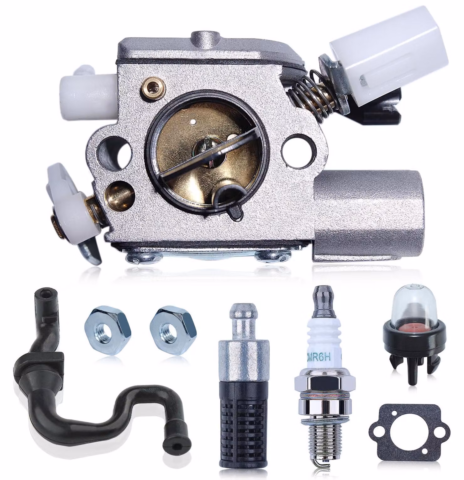 Carburatore di ricambio per motoseghe Stihl MS231/MS251, confezione da 6 pezzi
