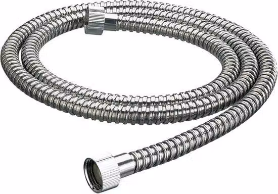 Soffione doccia in cromo per acqua fredda, 1,5 m - HOS 150NN01 C, fissaggio standard