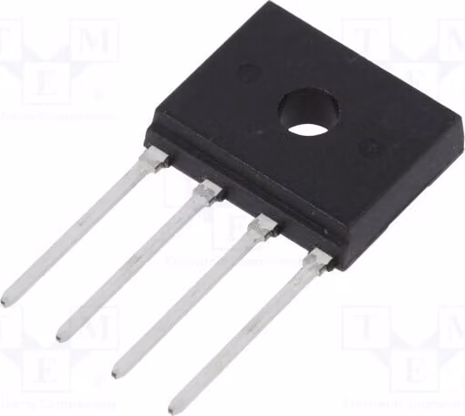 5 x raddrizzatore a ponte monofase Urmax: 400V, If: 4A, Ifsm: 135A, modello D4UB40, monofase