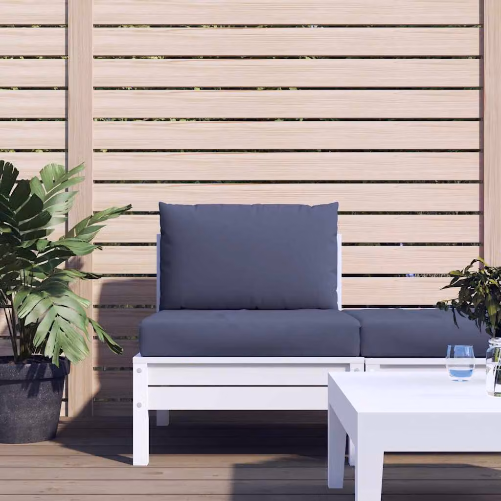 vidaXL Set di 2 Cuscini per Pallet Quadrati in Poliestere Blu, Idrorepellenti e Resistenti ai Raggi UV, L/P: 60 x 60 cm