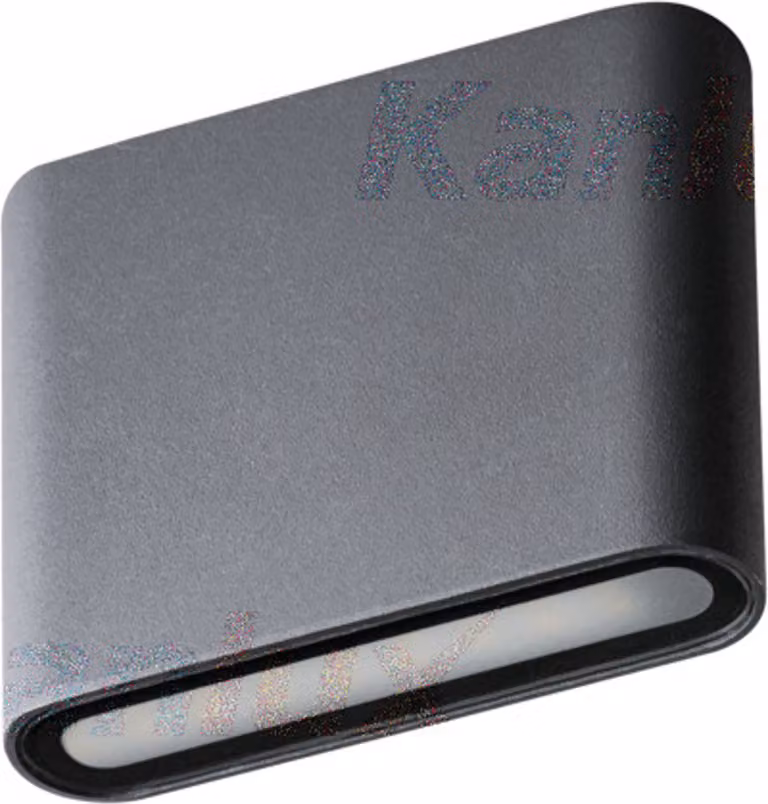 Kanlux GARTO applique da esterno LED 8W IP54 alluminio moderno colore grafite