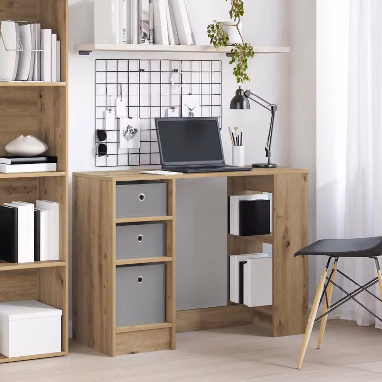 Maison Exclusive - Scrivania in rovere Artisan 100 x 40 x 75 cm, materiale derivato dal legno
