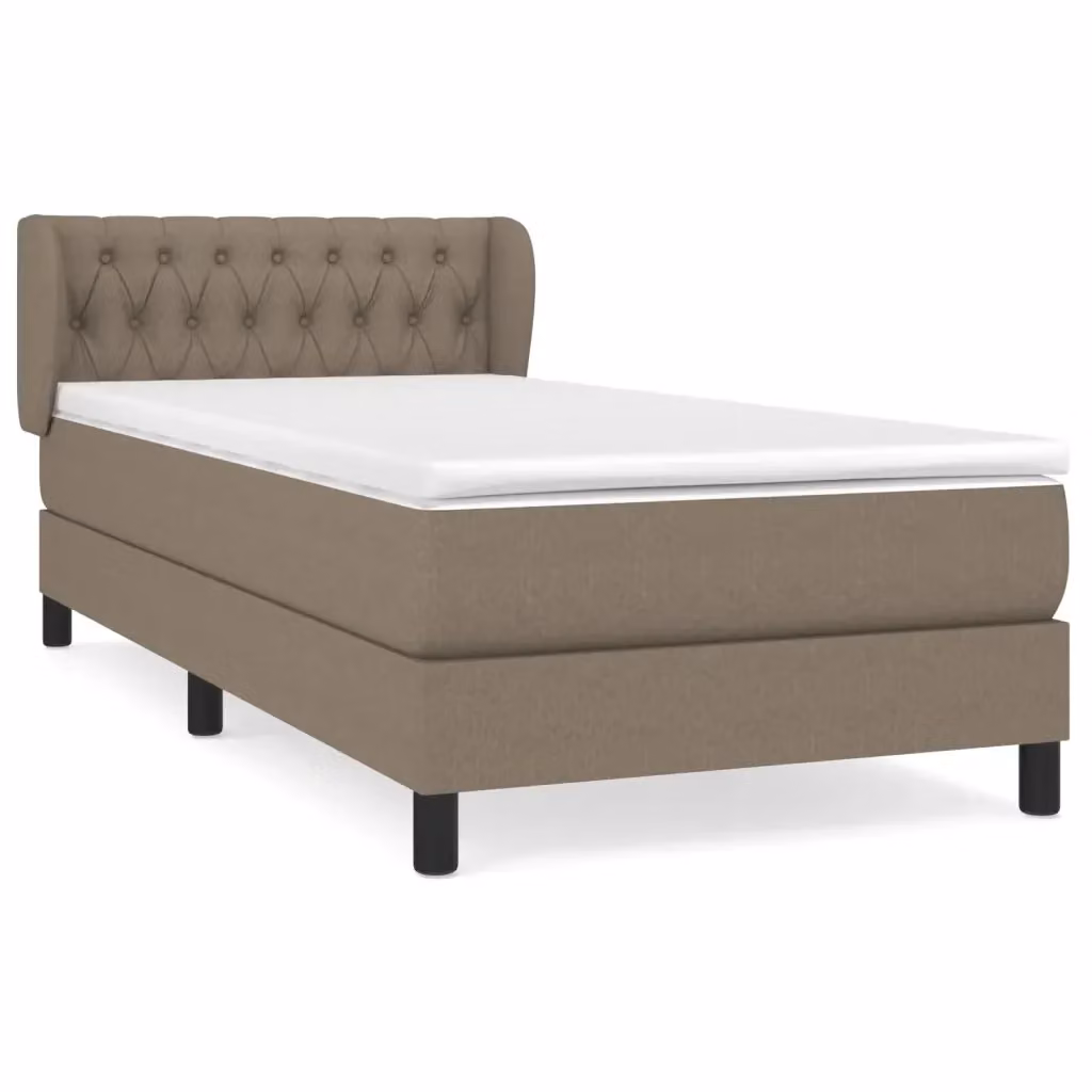 Letto Ibrido con Giroletto a Molle e Materasso vidaXL in Colore Beige e Bianco L/P/H: 203 x 100 x 88 cm – 2