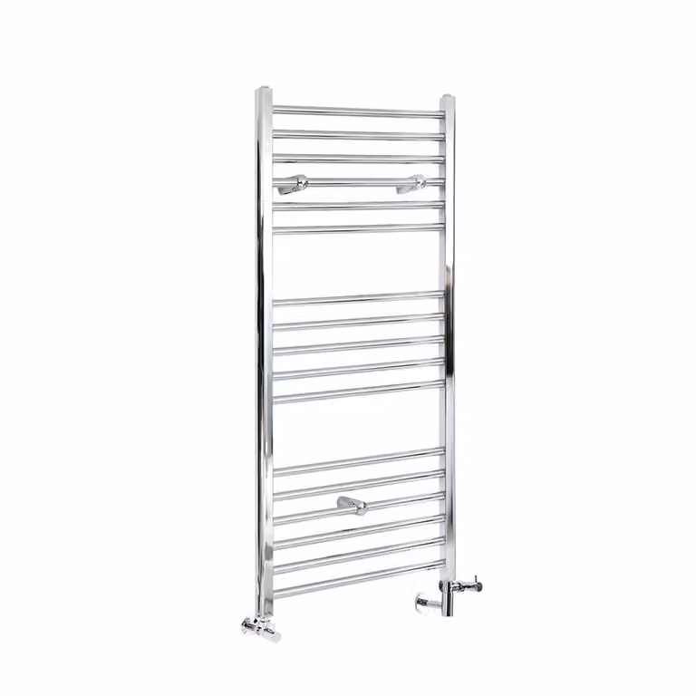 Scaldasalviette Misto Piatto - Termoarredo Bagno Cromato - 1200 x 600mm - 360W - Kent