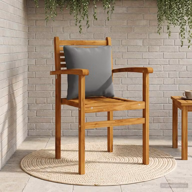 Cuscino per schiena vidaXL PUTTEN in poliestere, colore antracite, con rivestimento lavabile e resistente ai raggi UV