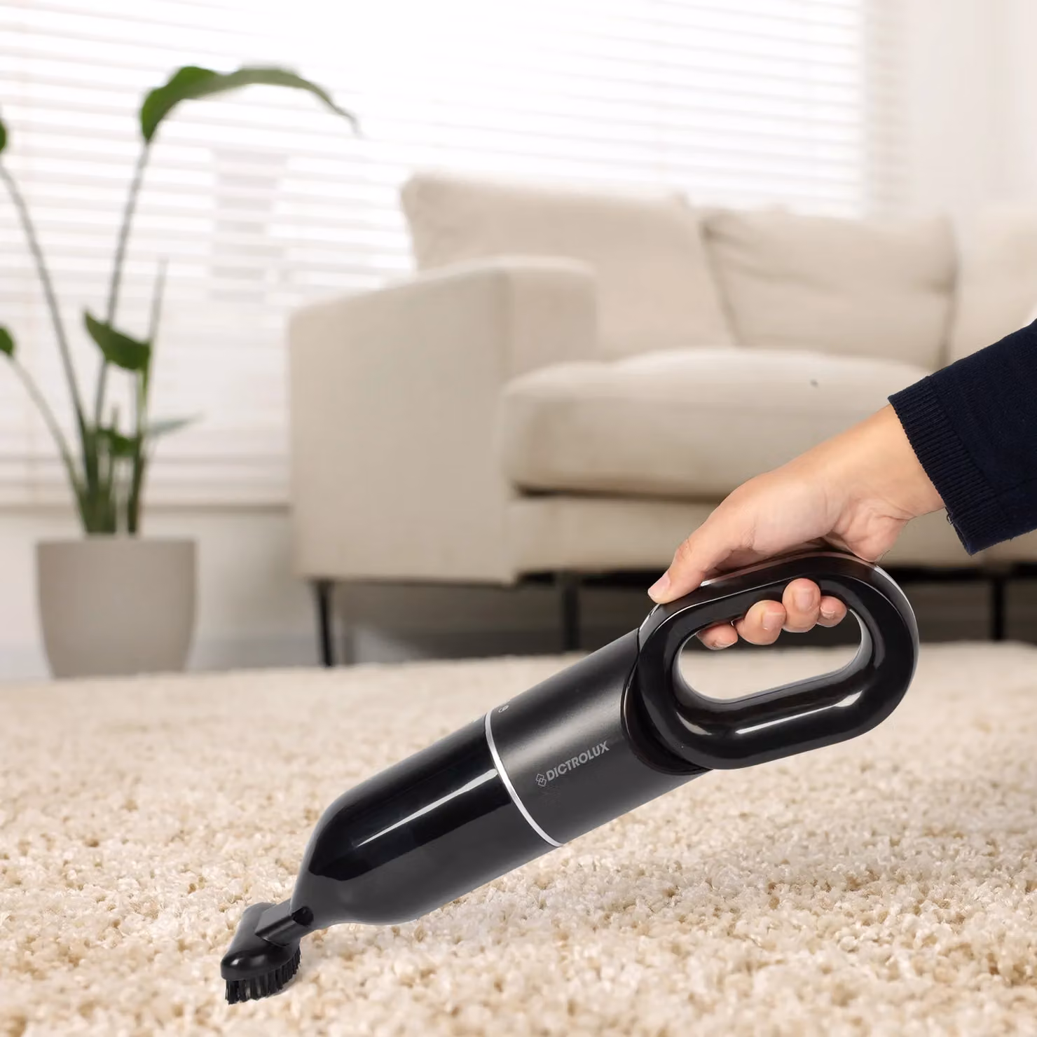 DICTROLUX Aspirapolvere Portatile Senza Fili 2in1 Rapid Dust Cordless serie 720S 60 Watt, Nero – 3