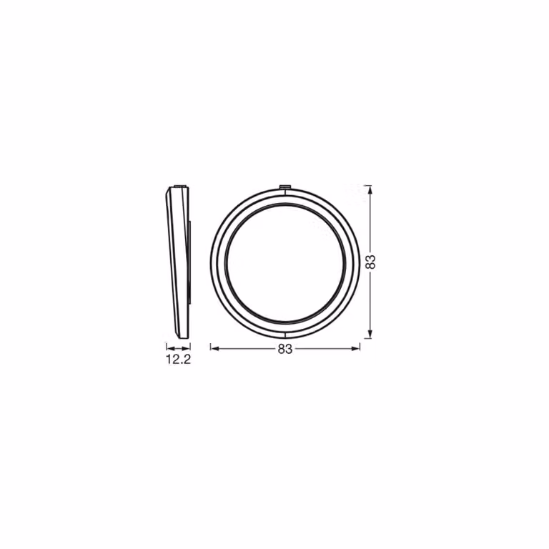 OSRAM SMART+ WiFi UNDERCABINET ROUND, bianco, Ø 8 cm, set da 3 pezzi dimmerabile, Bianco / Opale, Cucina, Alluminio, Moderno